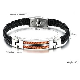 The Queen of Quality Male Titanium Bangle 