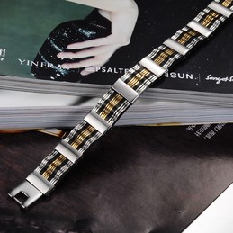 Reliable Quality Male Titanium Silicone Bangle 