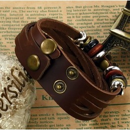 High Quality Female Butterfly Shape Titanium Leather Bangle