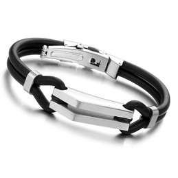 The Queen of Quality Titanium Silicone Bangle 