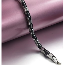 Wide Varieties Titanium Silicone Bangle