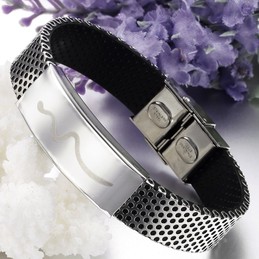 High Quality Male Viper Shape Titanium Bangle 