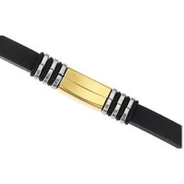 World-wide Renown Male Charm Titanium Silicone Bangle 