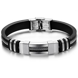 The Queen of Quality Titanium Silicone Bangle