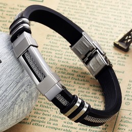 The Queen of Quality Titanium Silicone Bangle