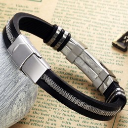 The Queen of Quality Titanium Silicone Bangle