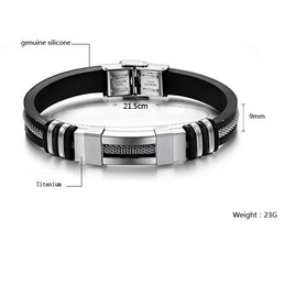 The Queen of Quality Titanium Silicone Bangle