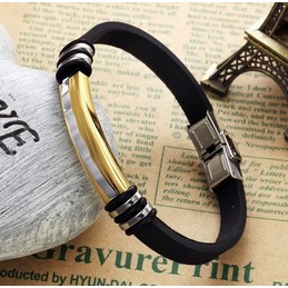 Wide Varieties Titanium Silicone Bangle