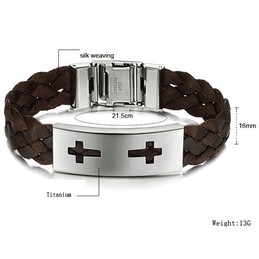 Stable Quality Cross Titanium Bangle