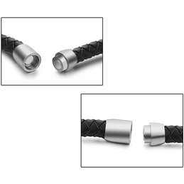 Stable Quality Female Titanium Leather Bangle 