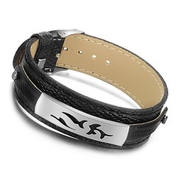 Reliable Quality Black Titanium PU Bangle 