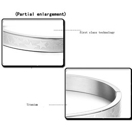Easy to Use Star Shape Titanium Bangle For Lovers 