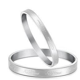 The Queen of Quality Sweetheart Titanium Bangle For Lovers 