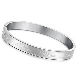 The Queen of Quality Sweetheart Titanium Bangle For Lovers 