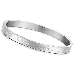 The Queen of Quality Sweetheart Titanium Bangle For Lovers 