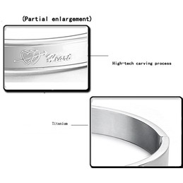 The Queen of Quality Sweetheart Titanium Bangle For Lovers 