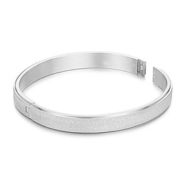 Stable Quality Scrub Titanium Bangle For Lovers 