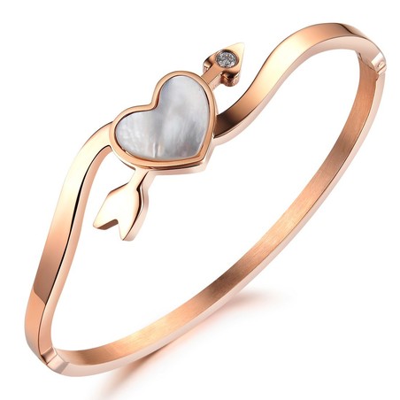 High Quality Female Sweetheart Titanium Bangle