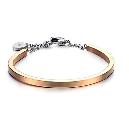 Reliable Quality Female Lock Shape Titanium Bangle 