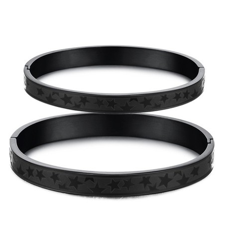 The Queen of Quality Stars Titanium Bangle For Lovers 