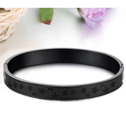 The Queen of Quality Stars Titanium Bangle For Lovers 