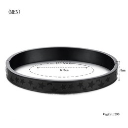 The Queen of Quality Stars Titanium Bangle For Lovers 