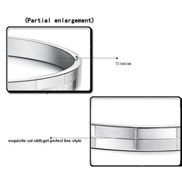 Wide Varieties Grid Titanium Bangle For Lovers