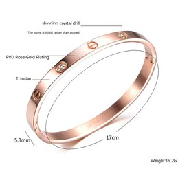 Superior Quality Female Screw Titanium Bangle  