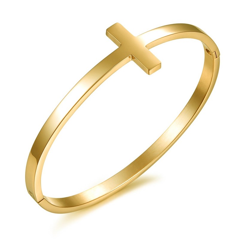Stable Quality Female Concise Titanium Bangle 