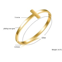 Stable Quality Female Concise Titanium Bangle 