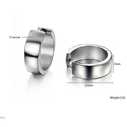 Complete in Specifications Female Titanium Earrings  