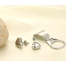 The Queen of Quality Female Sweetheart Titanium Earrings 