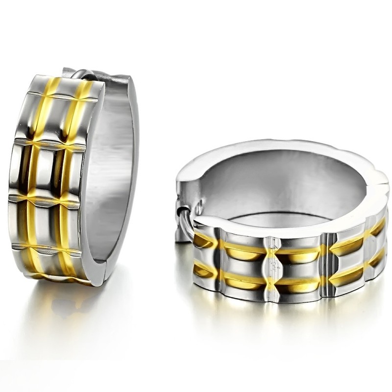 Stable Quality Unisex Titanium Earrings 