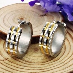 Stable Quality Unisex Titanium Earrings 