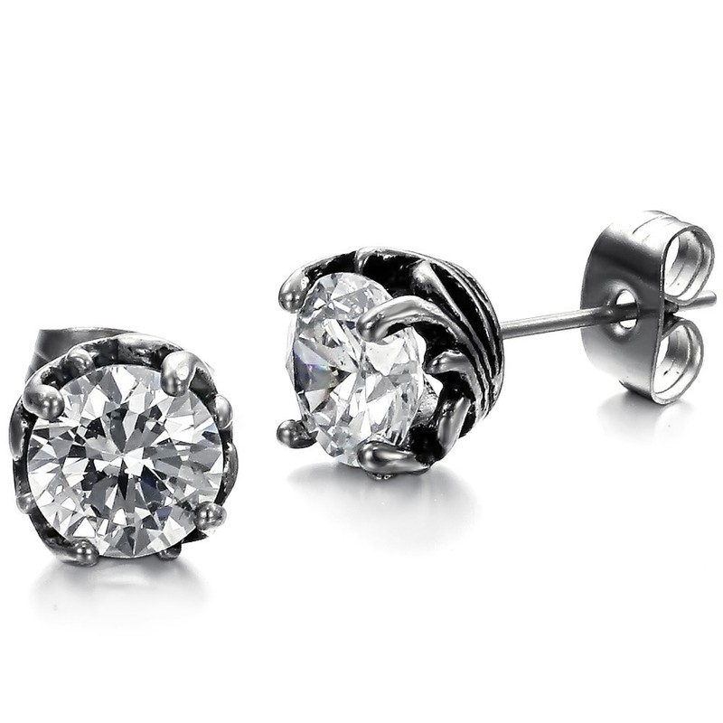 Wide Varieties Unisex Titanium Earrings 