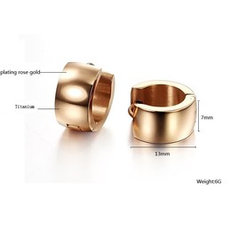High Quality Female Titanium Earrings 