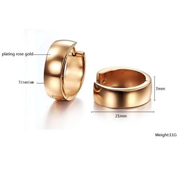 Well-known for Its Fine Quality Female Titanium Earrings 