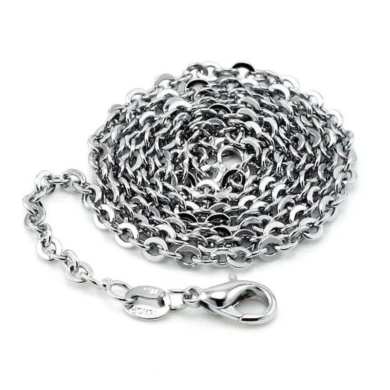 Stable Quality O Font Titanium Chain For Lovers 