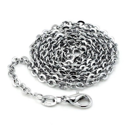 Stable Quality O Font Titanium Chain For Lovers 
