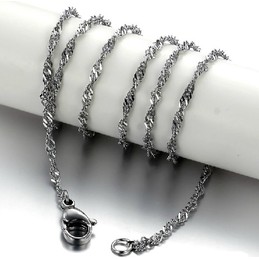 High Quality Water Wave Titanium Chain 