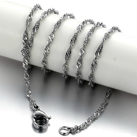 High Quality Water Wave Titanium Chain 