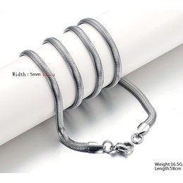 Excellent Quality Flat Snake Titanium Chain 