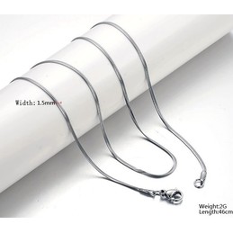 Excellent Quality Flat Snake Titanium Chain 
