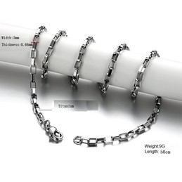 Well-known for Its Fine Quality Allergy Free Titanium Chain