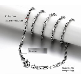 Well-known for Its Fine Quality Allergy Free Titanium Chain