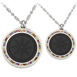 Quality and Quantity Assured Health Titanium Pelelith Necklace For Lovers With Diamond