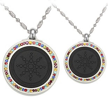Quality and Quantity Assured Health Titanium Pelelith Necklace For Lovers With Diamond
