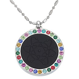 Durable in Use Health Titanium Pelelith Necklace With Diamond