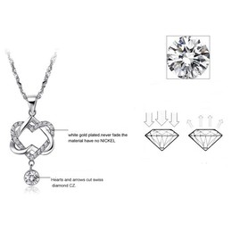 Stable Quality Knot Platinum Plating Titanium Necklace 