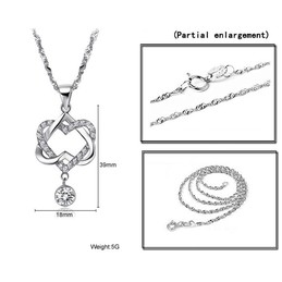 Stable Quality Knot Platinum Plating Titanium Necklace 